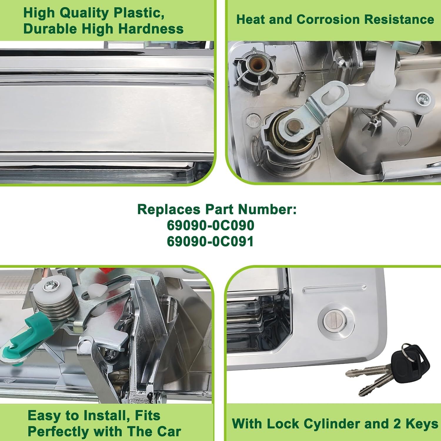 Tailgate Handle with Rear Camera Hole Liftgate Latch Handle with Key Lock
