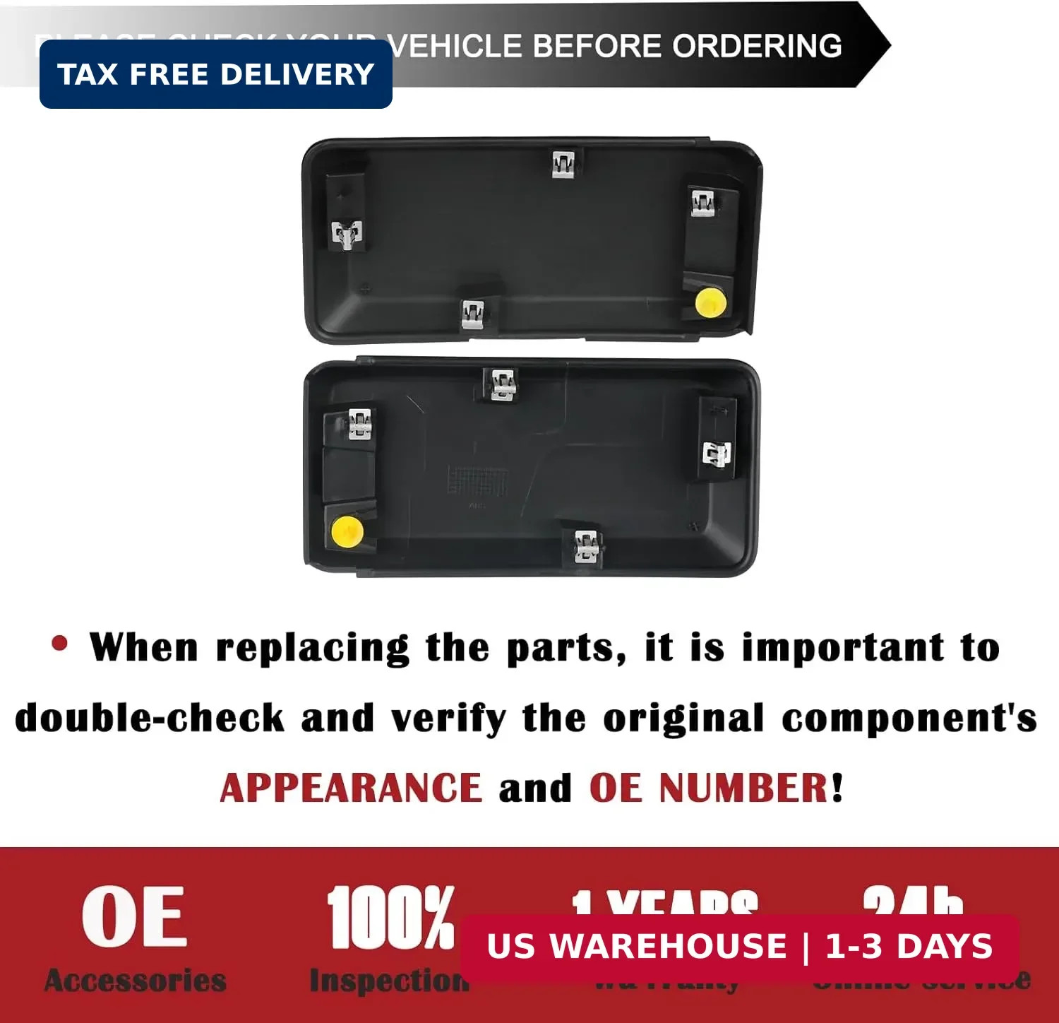 TQPONLY 1 Pair Front Bumper Cover Lower Grille Trim,Compatible with 2018-2020 F1