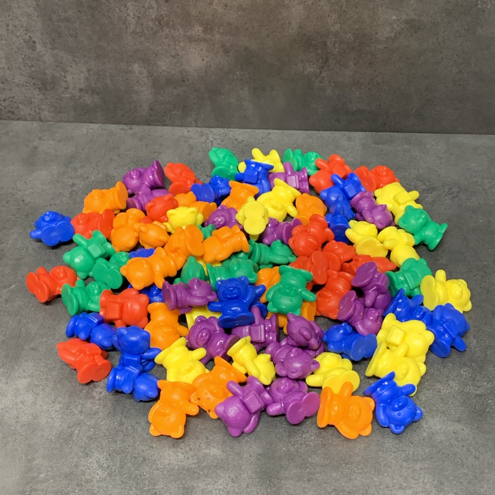 Counting Bears Learning Set Colorful Educational Toys Lot of 87 Varous Colors 1″