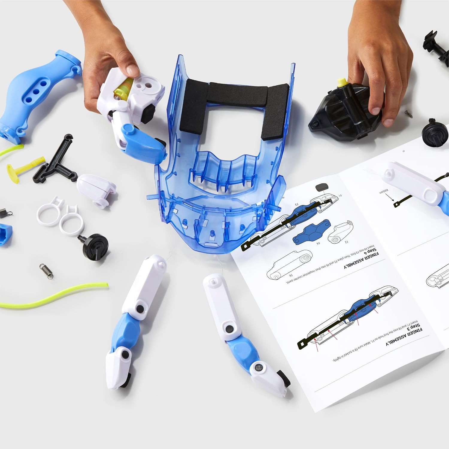 Bionic Hand Robotics Kit – 87-Piece DIY STEM Toy for Kids| Build Your Own Wearab