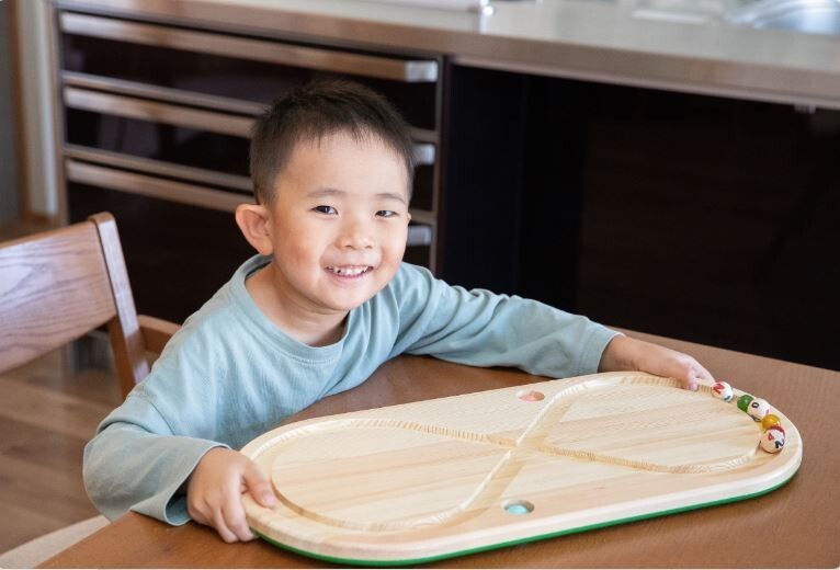 Eye＆Brain Training Board Japanese Handmade Wood Toy Binocular vision Stretch