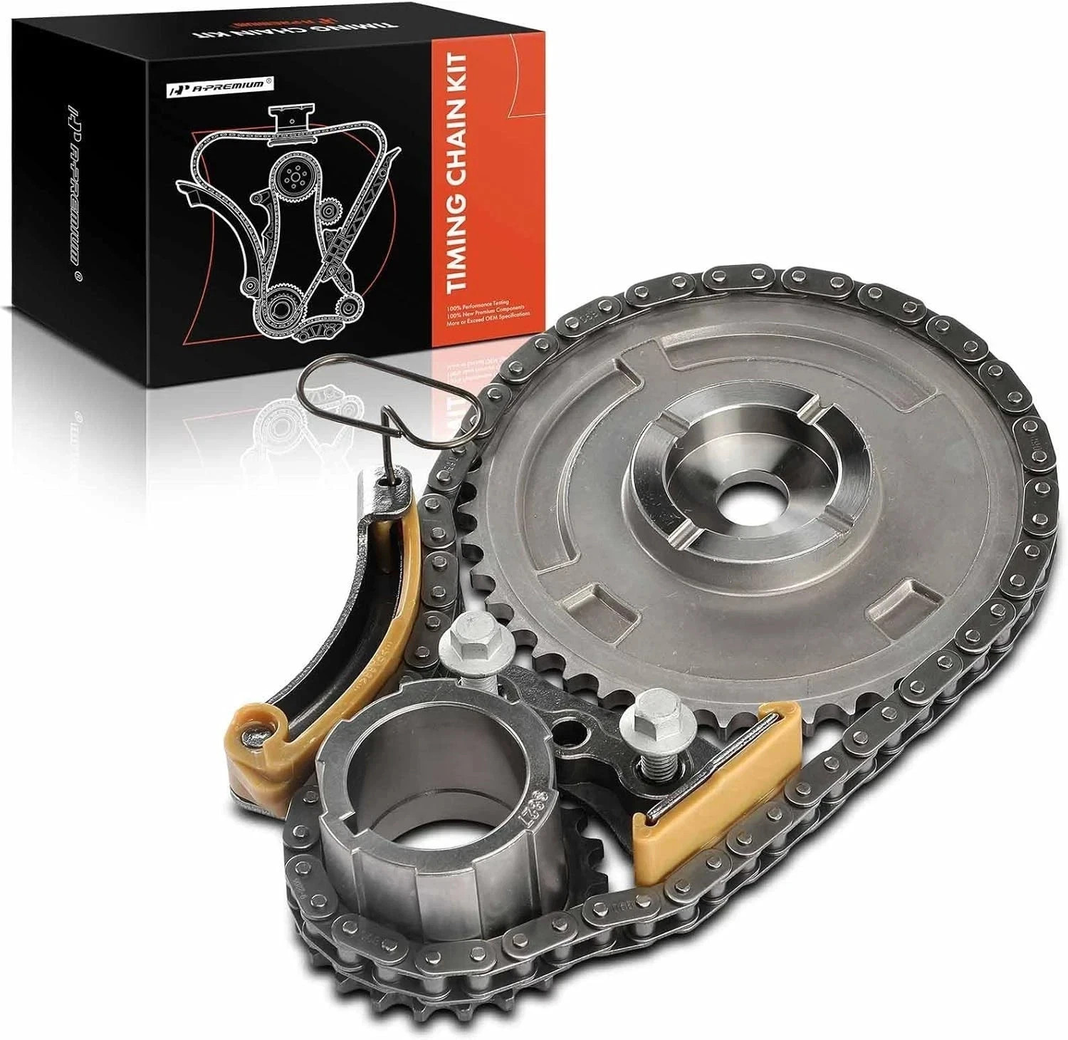 Timing Chain Kit W/Tensioner [OHV 8Cyl 4.3 4.8 5.3 6.0 6.2L] Compatible with Che