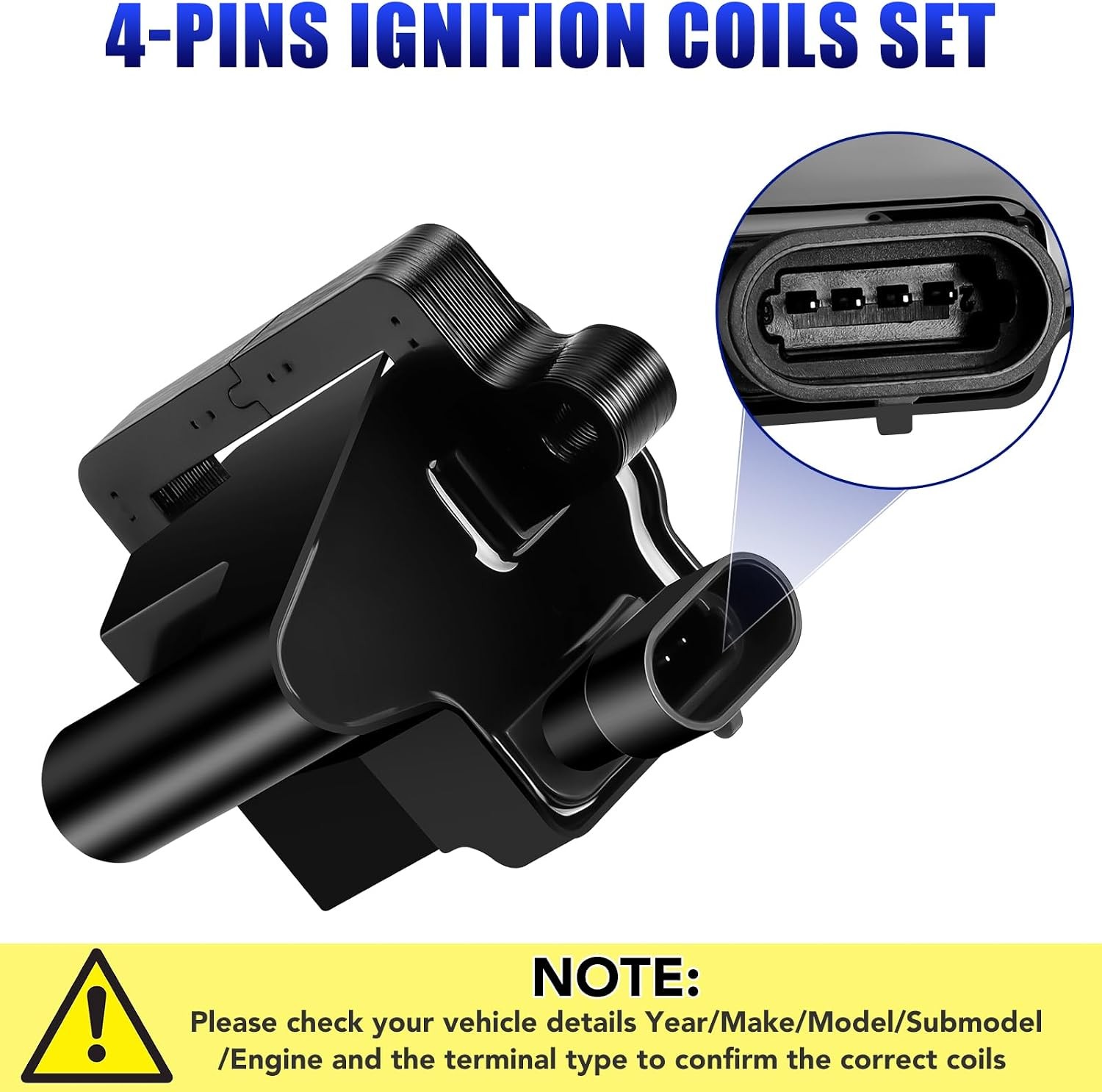8 Square Coils For Chevy 4.8 5.3 6.0 UF271