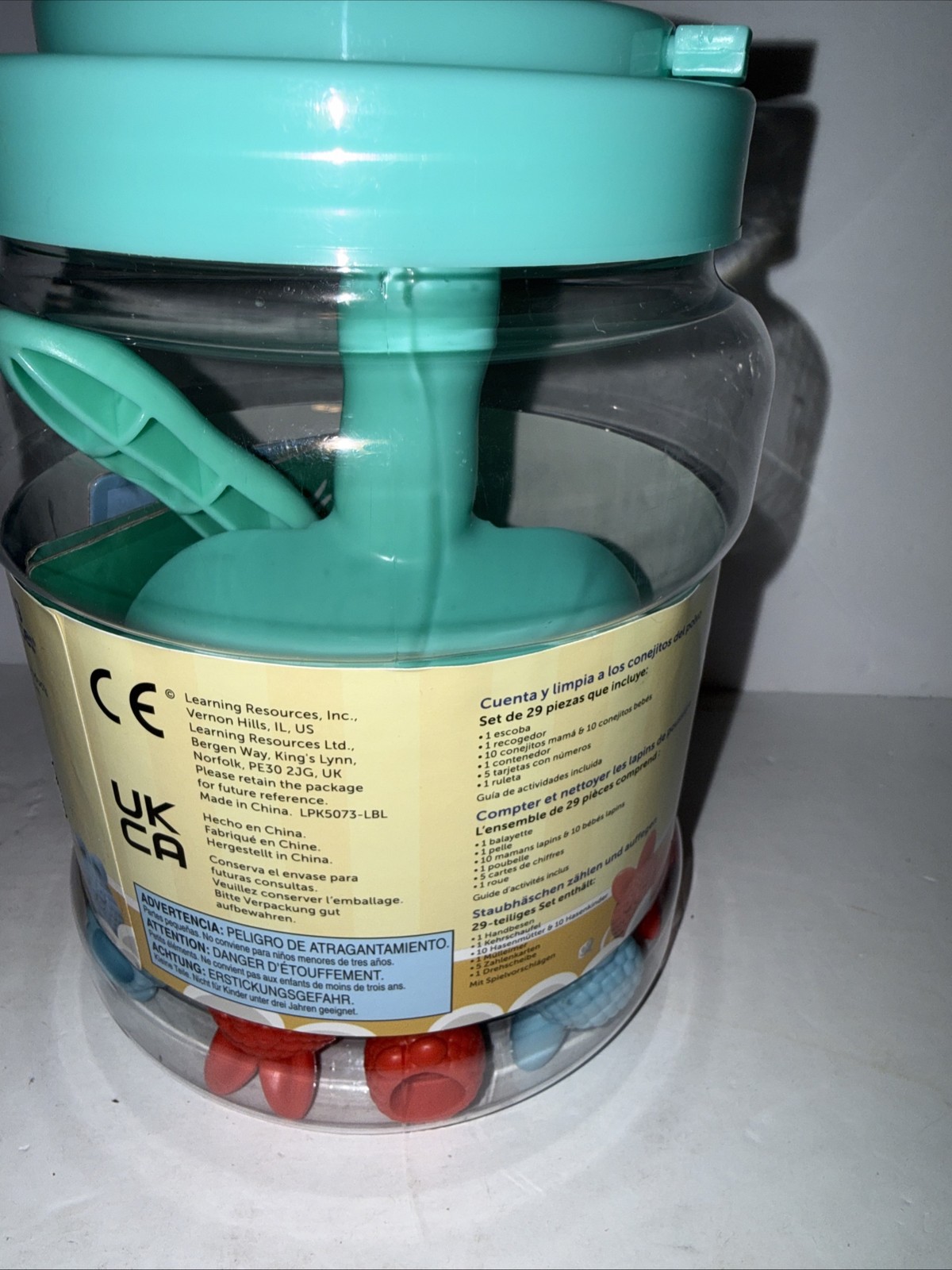 Learning Resources Count & Clean Dust Bunnies Toy, Game 3+