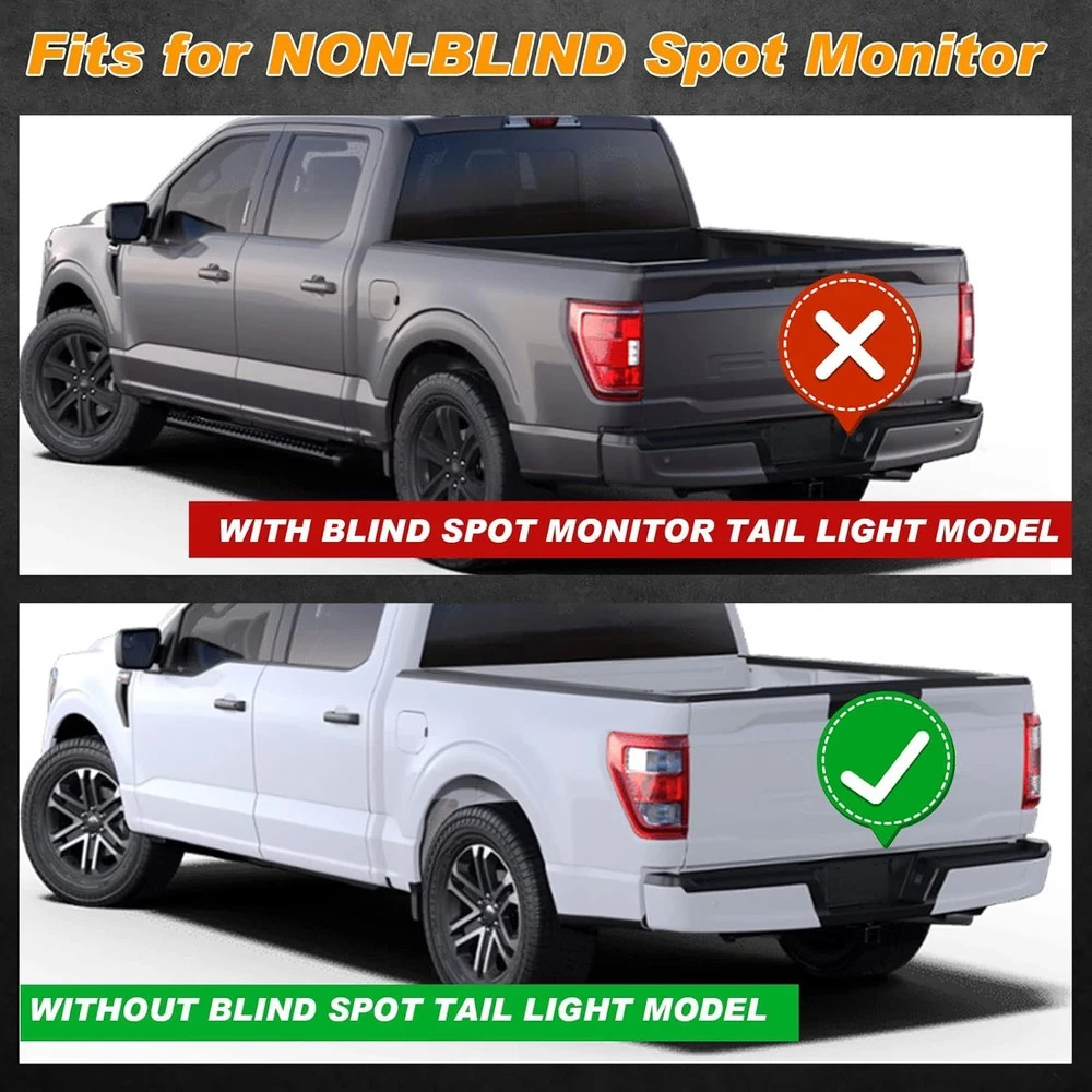2021-2023 Ford F150 Left Driver Side Tail Light Assembly with Bulb & Harness