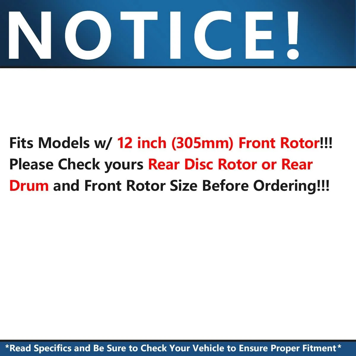 Detroit Axle – Front Brake Kit for Chevrolet GMC Silverado Suburban Sierra Savan