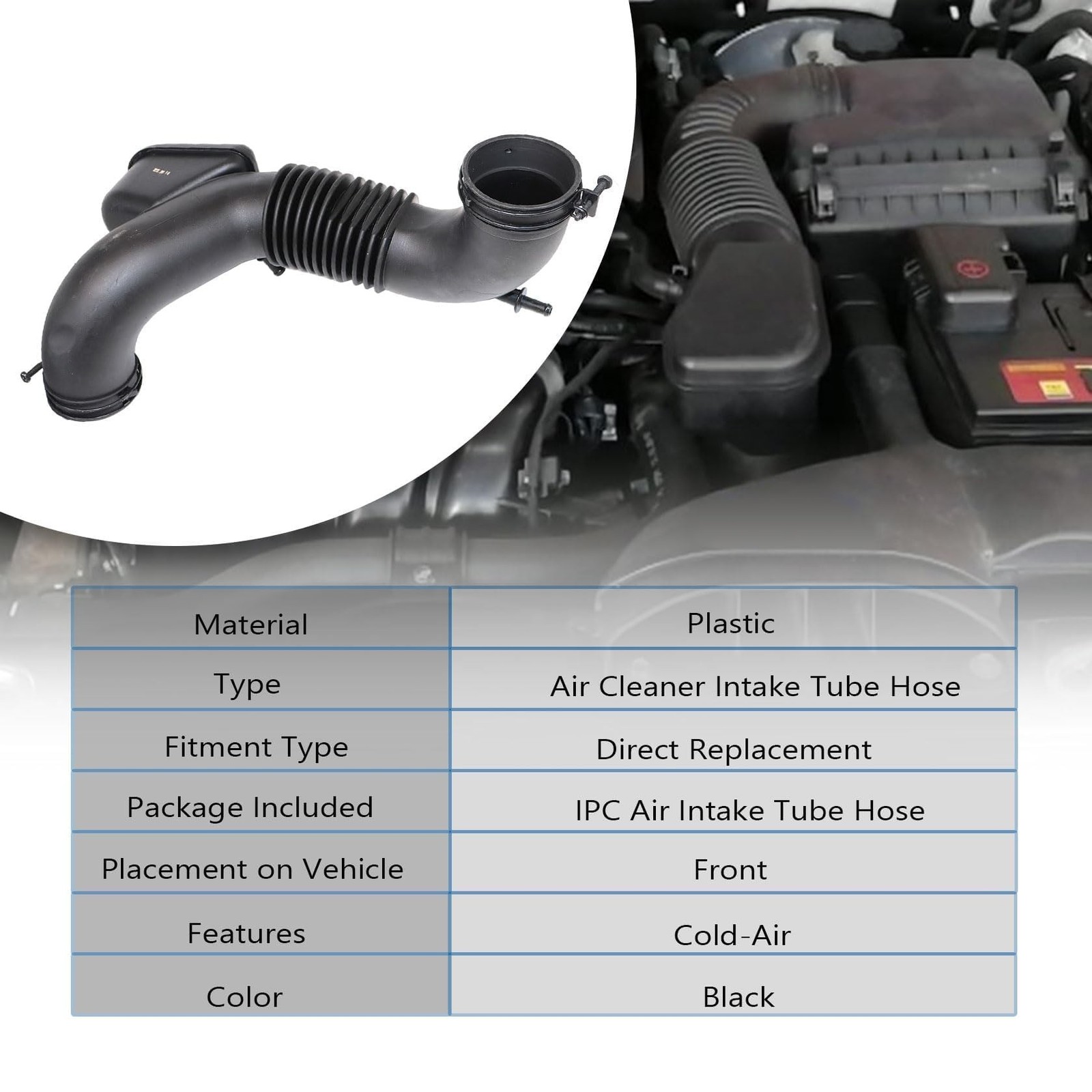 FZJDSD Air Cleaner Intake Tube Hose Compatible with Hyundai Sonata 2.4L 2011 …