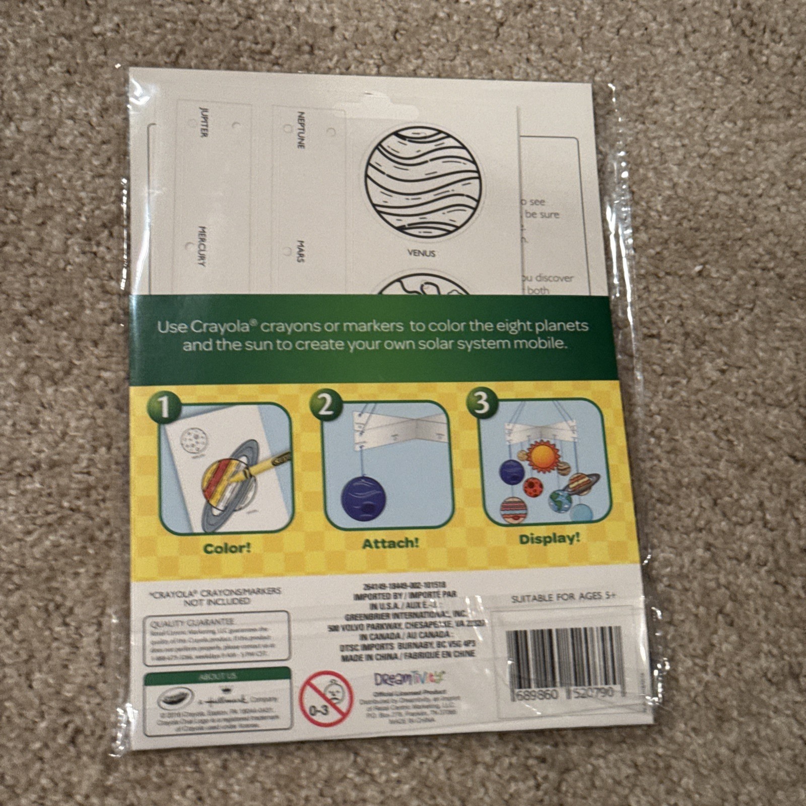 CRAYOLA CREATIVE CLASSROOM MOBILE SOLAR SYSTEM by TEACHING TREE.
