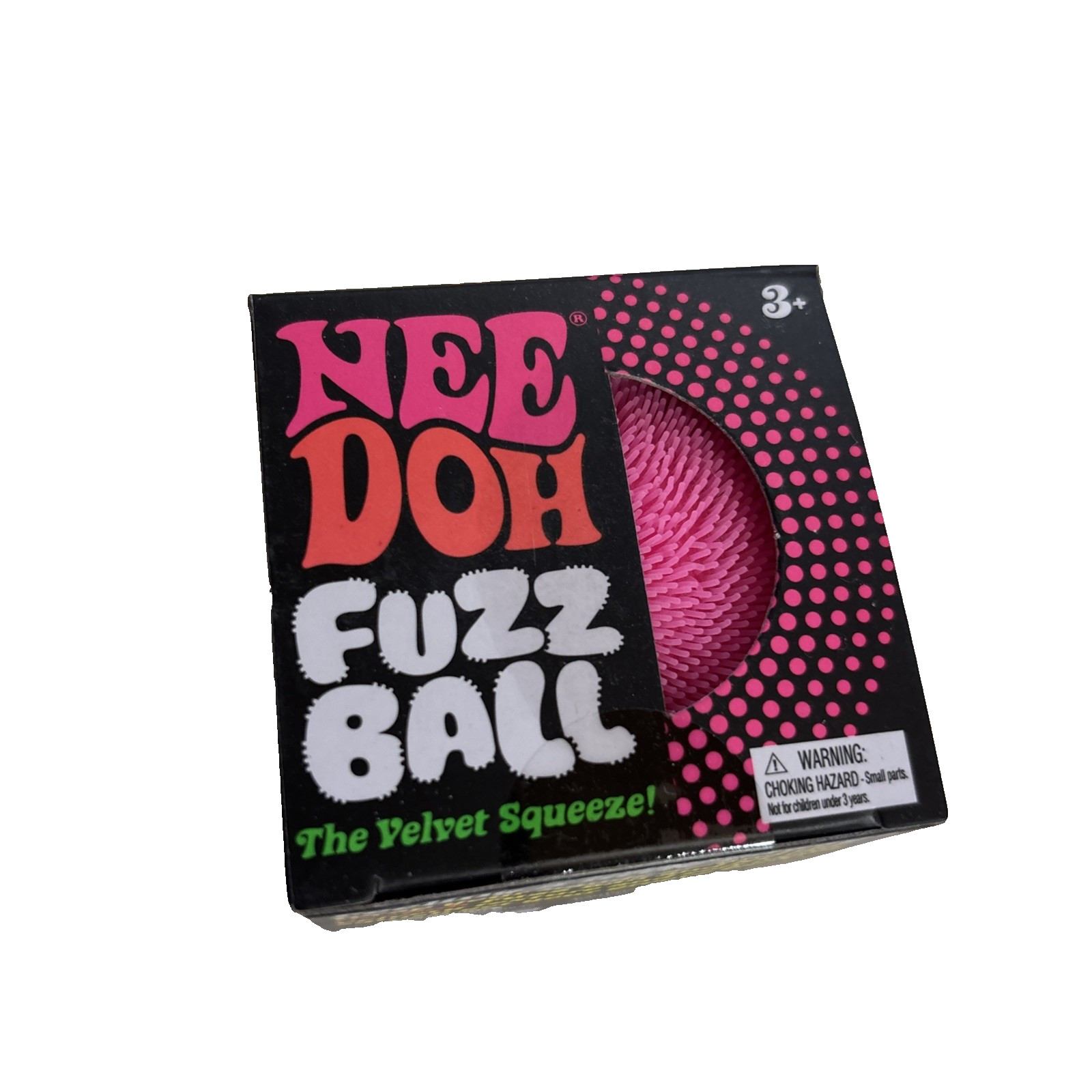 Needoh FUZZ BALL The Velvet Squeeze Nee Doh Squish Ball NEE-DOH Fuzzball