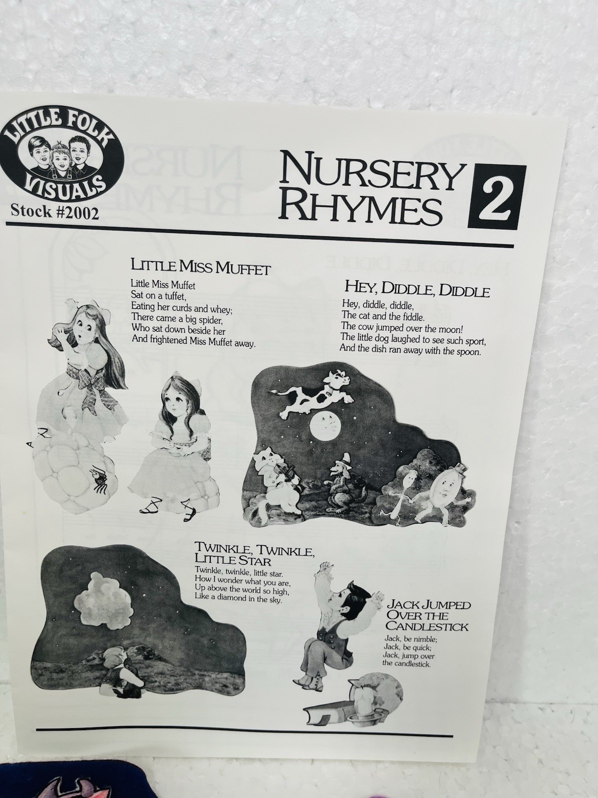 Little Folk Visuals Nursery Rhymes #2 Precut Flannel/Felt Board Figures 11 Set