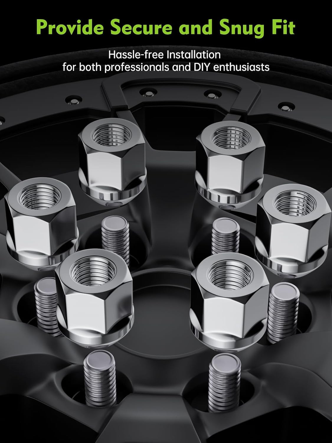 M14x1.5 24PCS Open End Lug Nuts – Replacement Chevy Silverado 1500 Tahoe Suburba