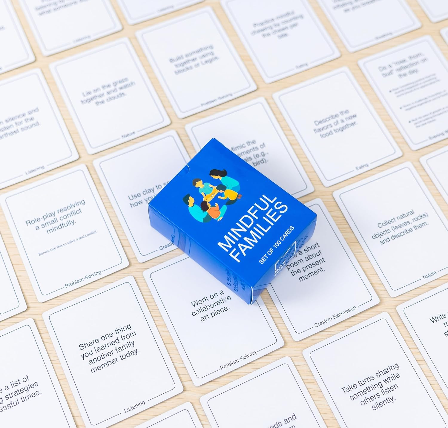 100 Mindful Families Conversation Cards – Mindfulness, Gratitude & Breathing Pro