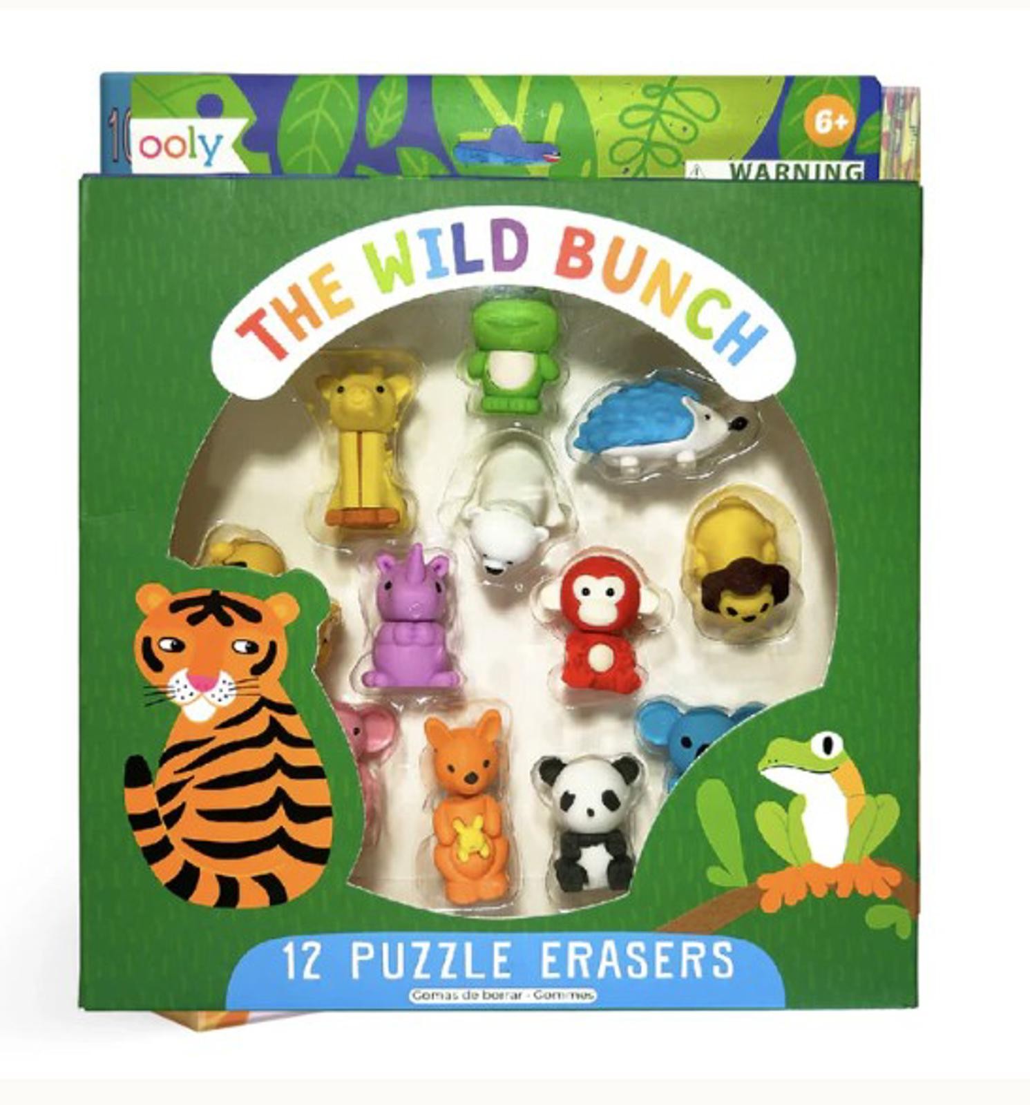 Wild Bunch Puzzle Erasers – 12 Pack
