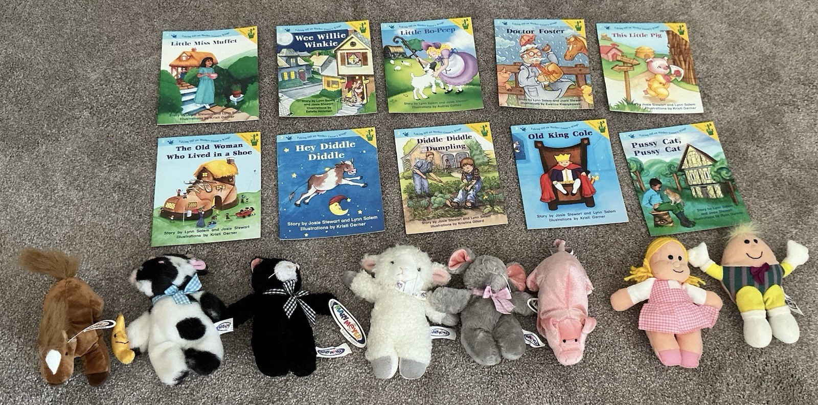 Lot Seedlings Books & Puppets Storytelling Hey Diddle This Little Pig Bo Peep