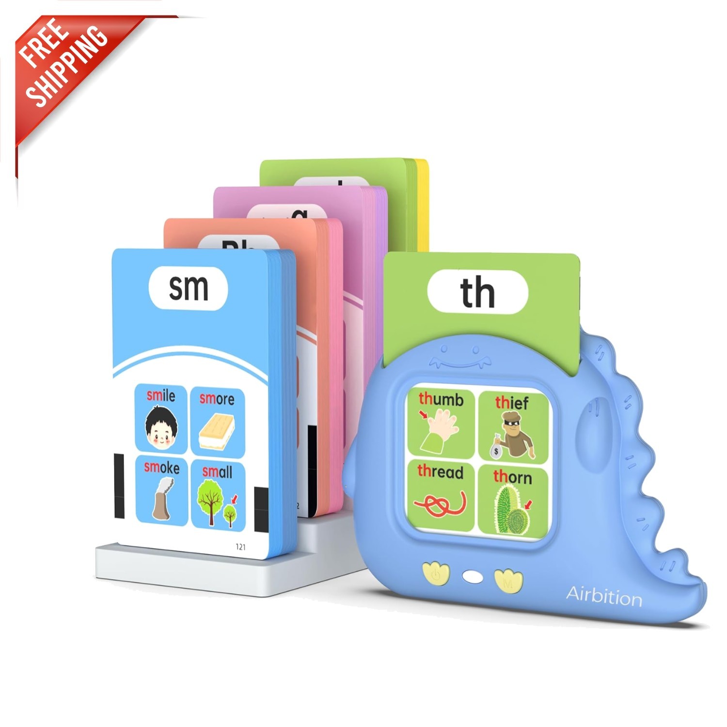 Durable Educational Flash Cards for 3-8 Olds – Phonics and Sight Words