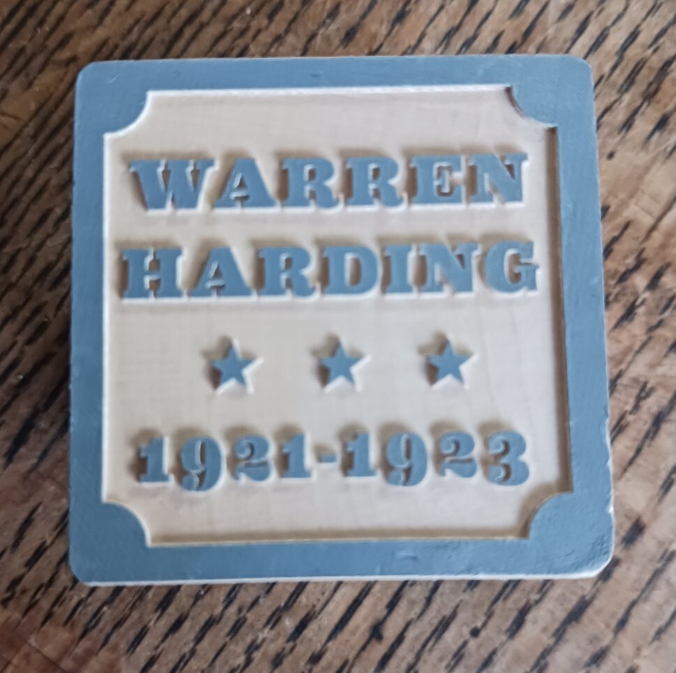 Uncle Goose Toys Presidential Block – Warren Harding