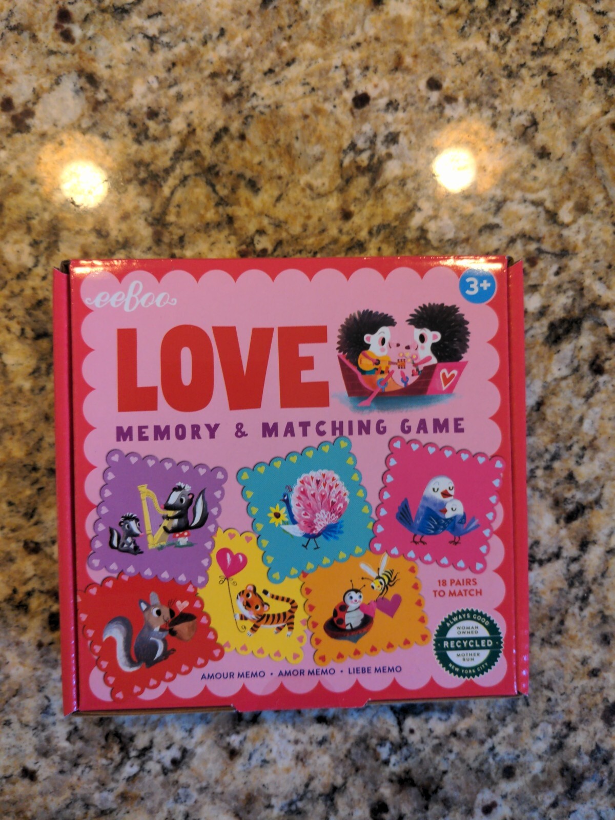 eeBoo LOVE Memory Matching Game Ages 3+ Developmental Valentine’s Day New