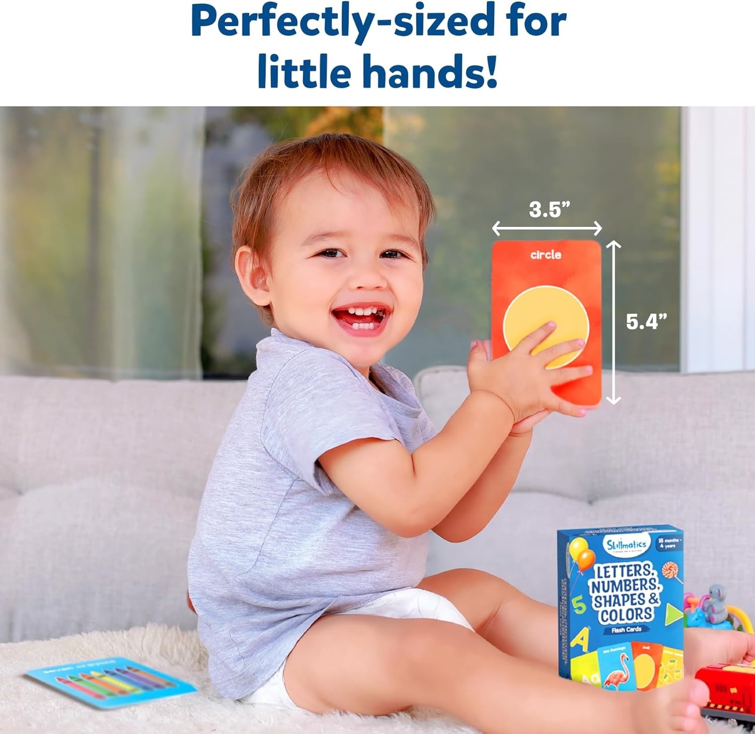 Thick Flash Cards for Toddlers – Letters, Numbers, Shapes & Colors, Montessor…