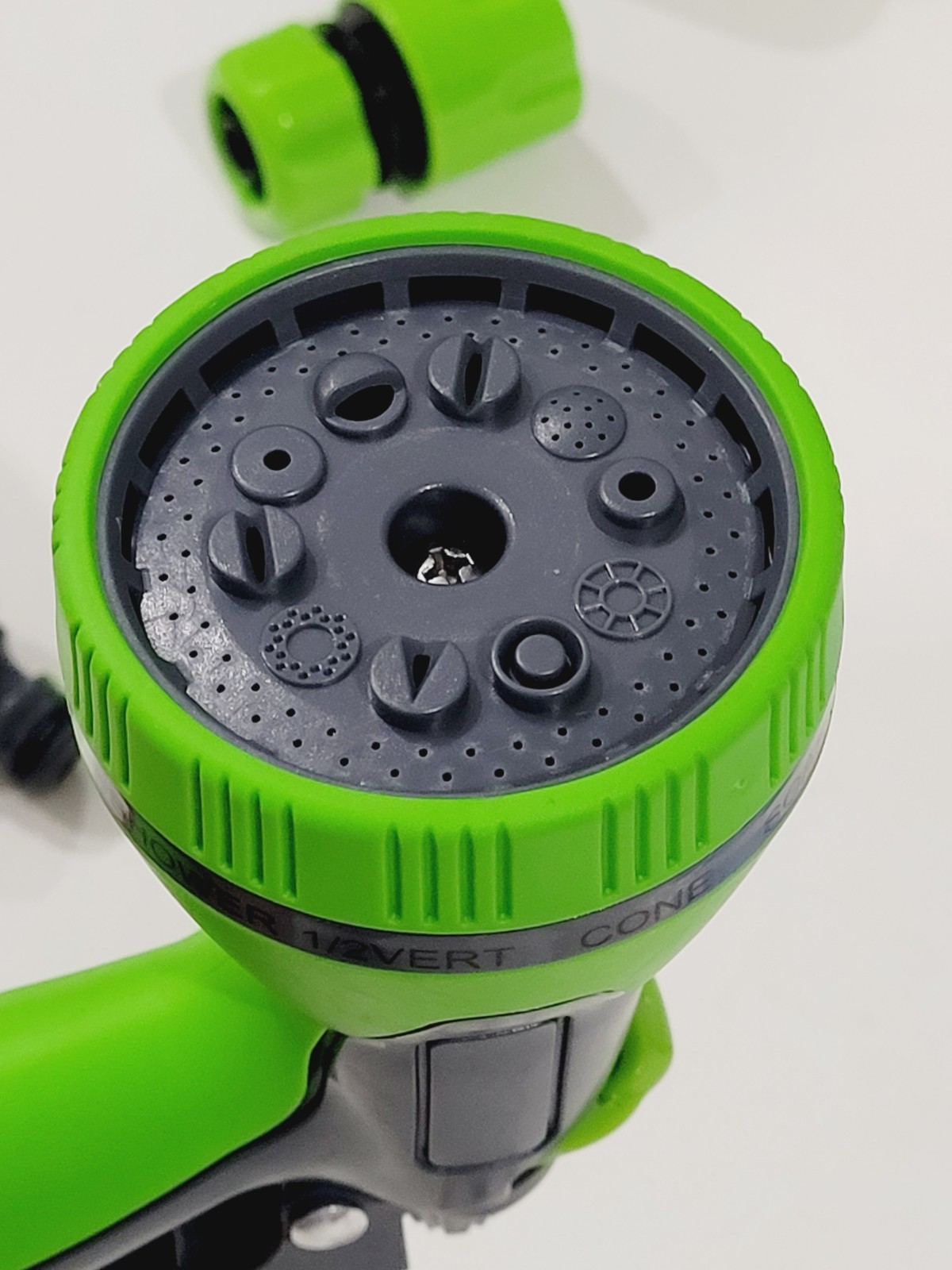 Garden Hose Nozzle Sprayer Heavy Duty, 10 Adjustable Watering Patterns – Green