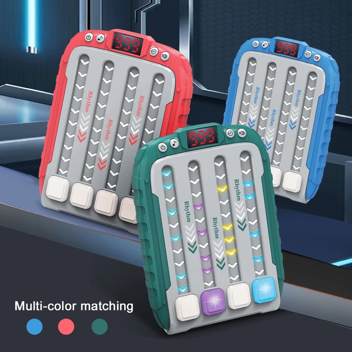 Rhythm Game Machine – Handheld Electronic Music Speed Push Toy for Kids Adults