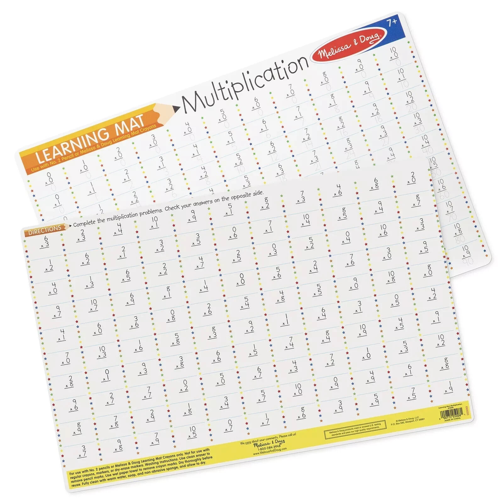Melissa & Doug Multiplication Problems Write-A-Mat
