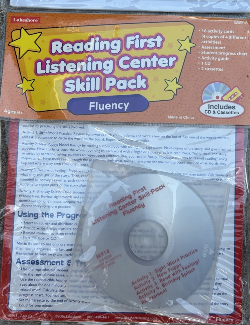 Lakeshore Learning Building Skill Packs (4) CDs Centers Small Group ELAR GT