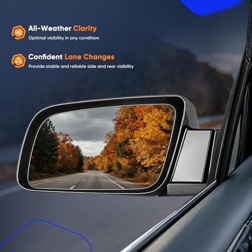 ECCPP Power Side View Mirrors Replacement fit For Chevy For GMC Pickup Truck SUV