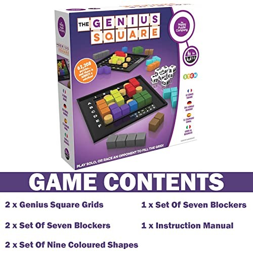 The Genius Square from – Game of The Year Award Winner, 60000+ Solutions 6×6