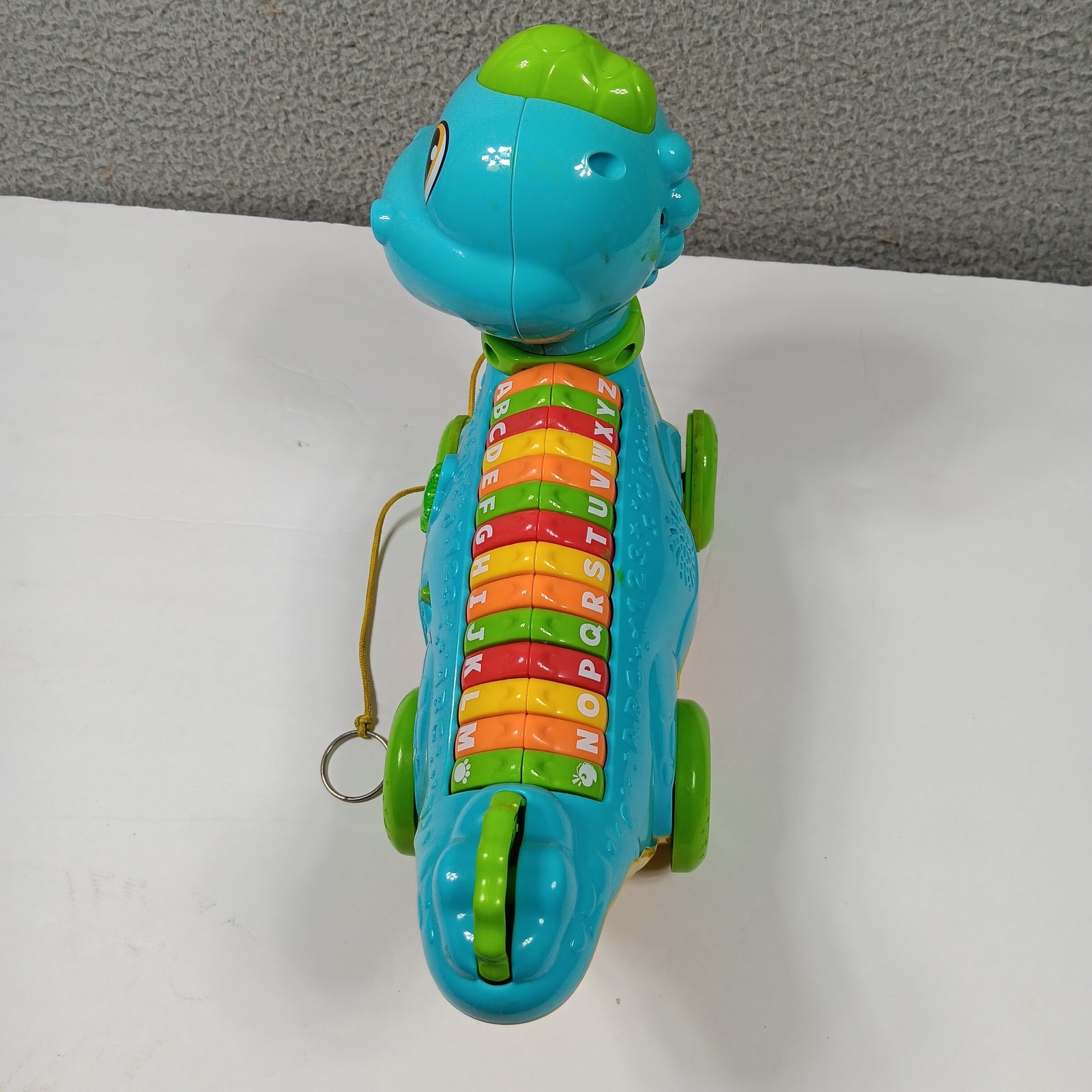 Leap Frog Pull Along Lettersaurus Learning Dinosaur Alphabet Counting Toy