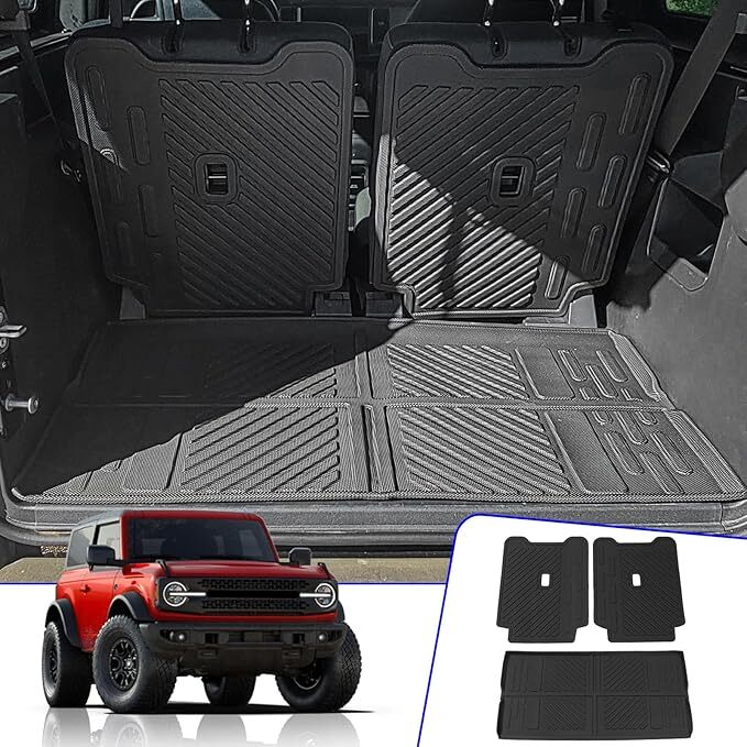 Trunk Mat+Backrest Mats+Floor Mat Rongtaod Cargo Mat Compatible with 2021-2024