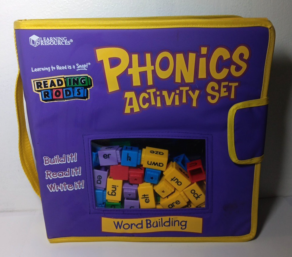 Learning Resources Phonics Activity Set Reading Rods Word Building Purple Kit