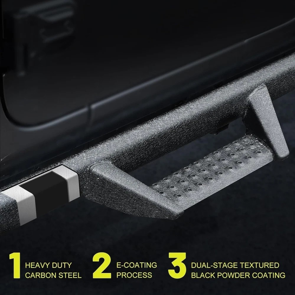 BINARY STAR Curve Design Running Boards Compatible with Vehicle 2020-2025 Jee…