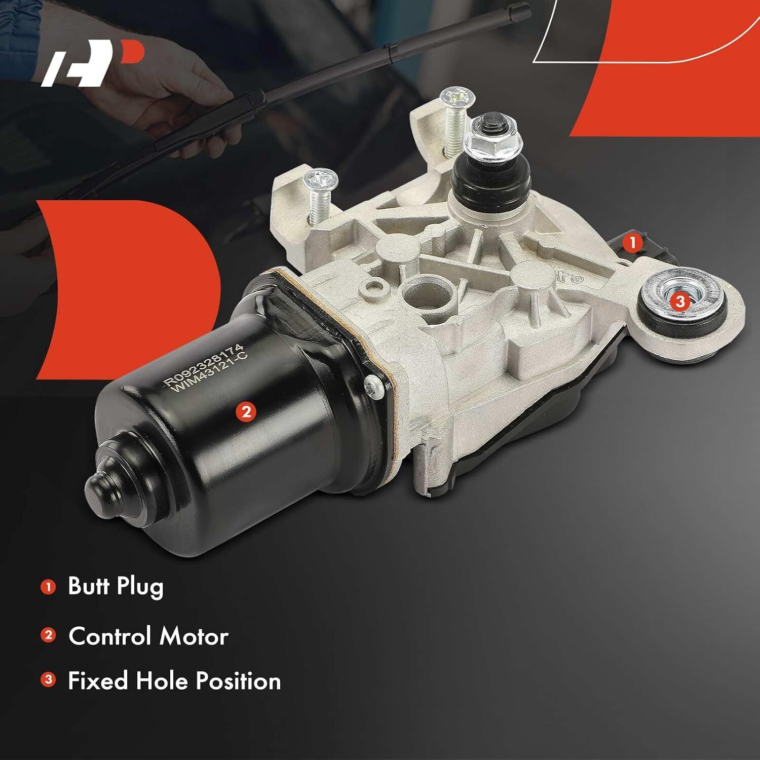 APM Front Windshield Wiper Motor Compatible with Nissan Altima 2013-2015 &