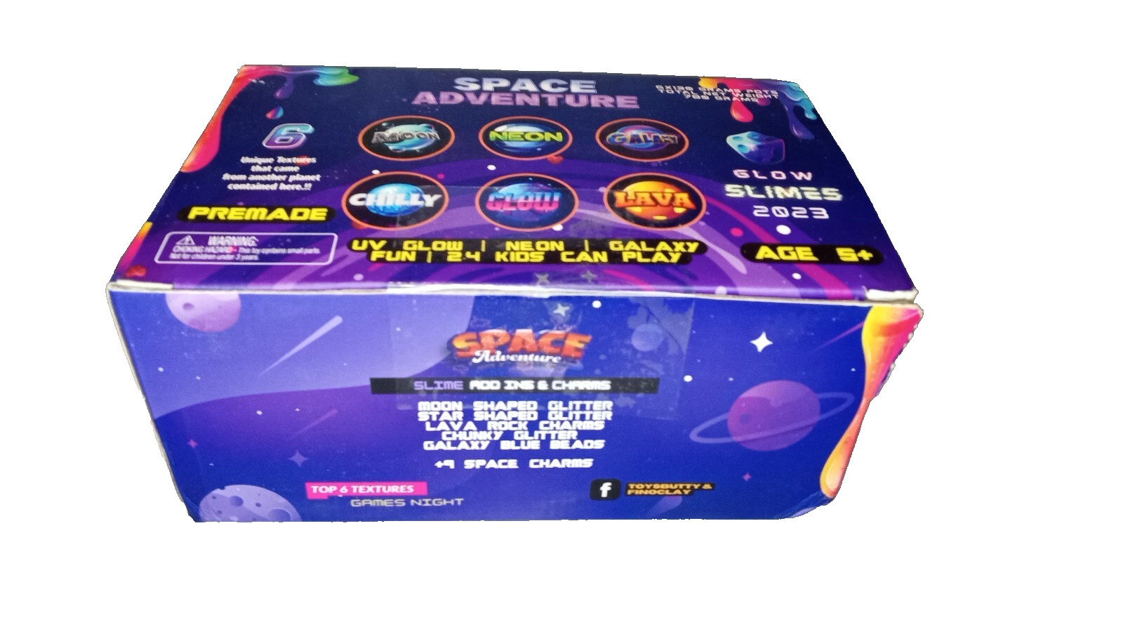 ToysButty Slime Kit for Kids 6 Galaxy Stretchy None Sticky Slime Educational Toy