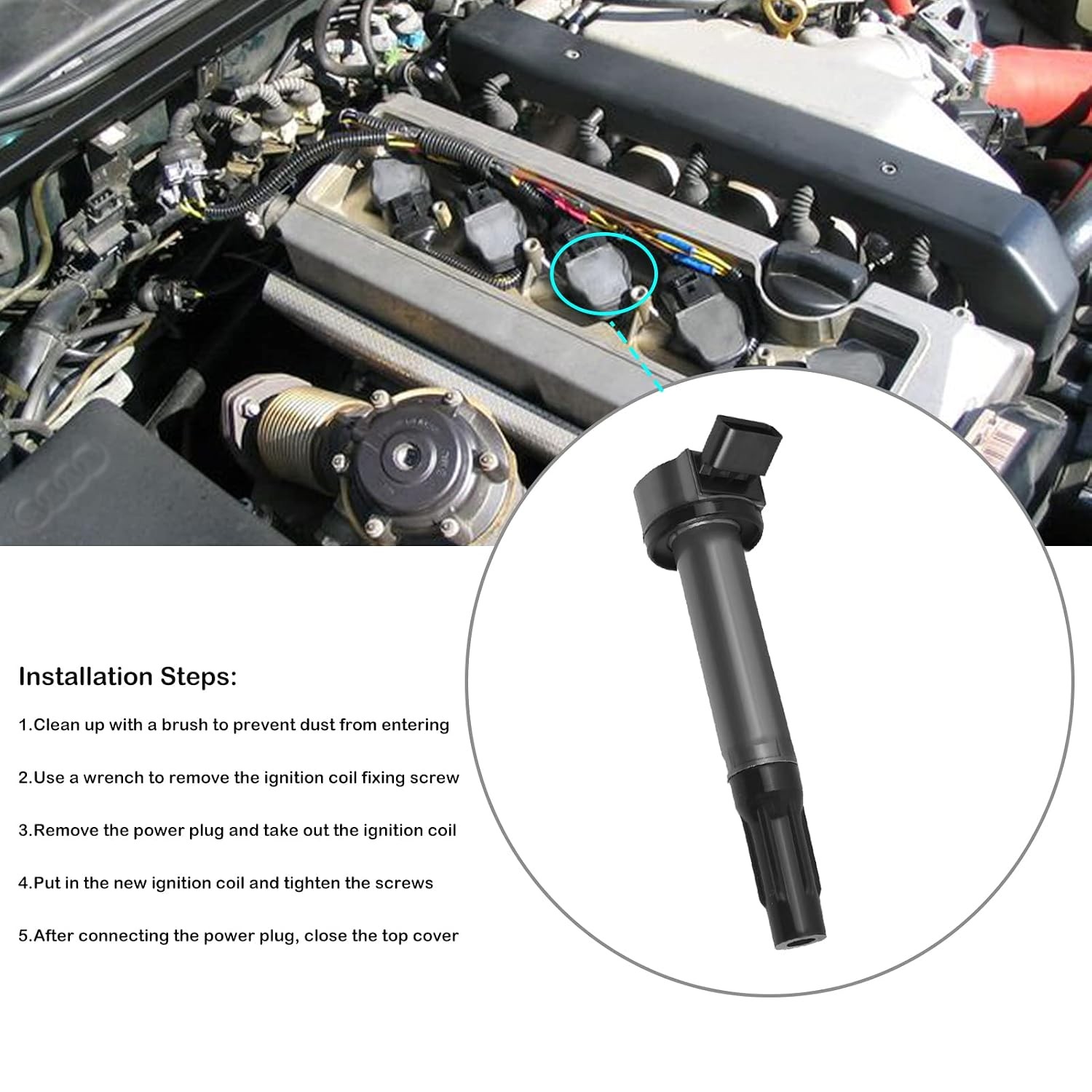 Ignition Coil Pack for 3.5L V6 Toyota Sienna Avalon Camry Highlander Rav4 Venza