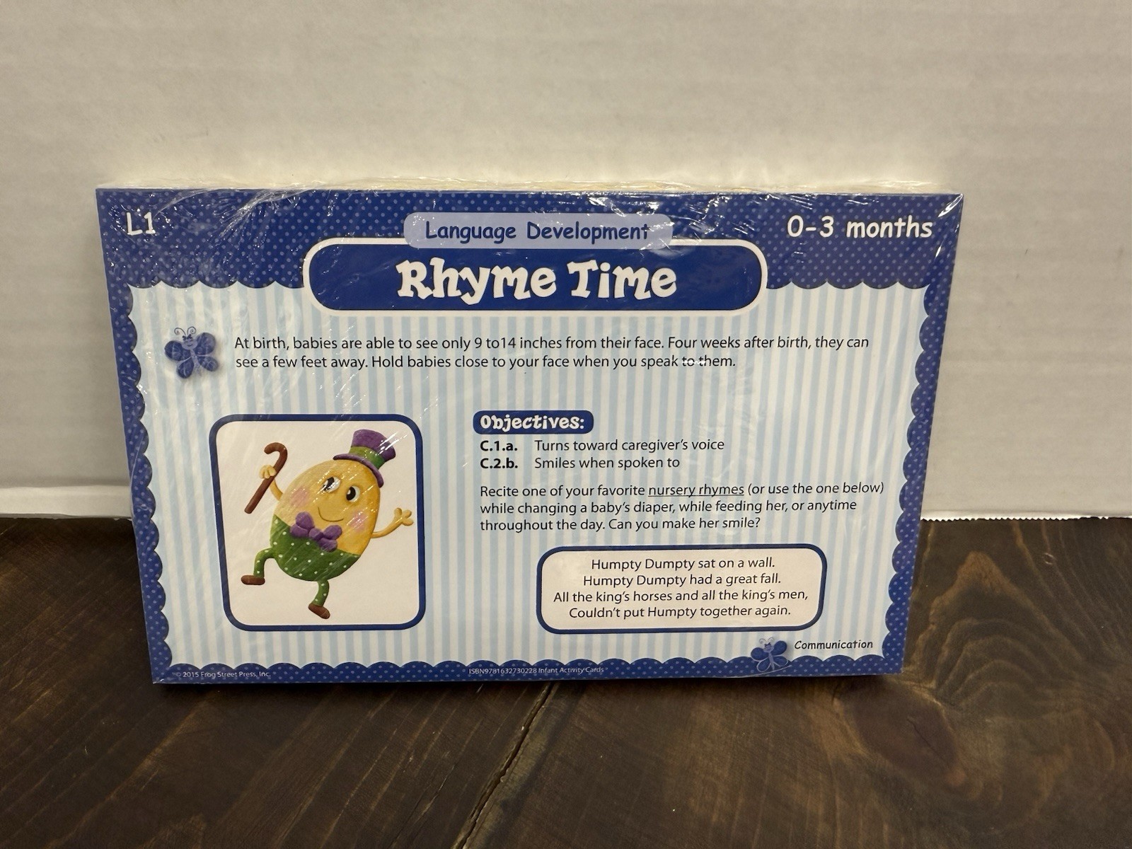 Frog Street Infant Photo Activity Cards Set 0-18 Months Home School Curriculum