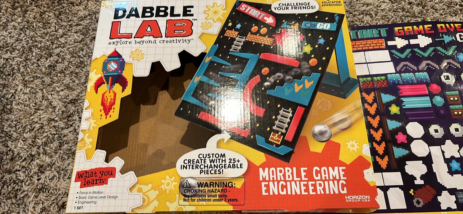 Dabble lab marble Game of Engineering For Ages 6+