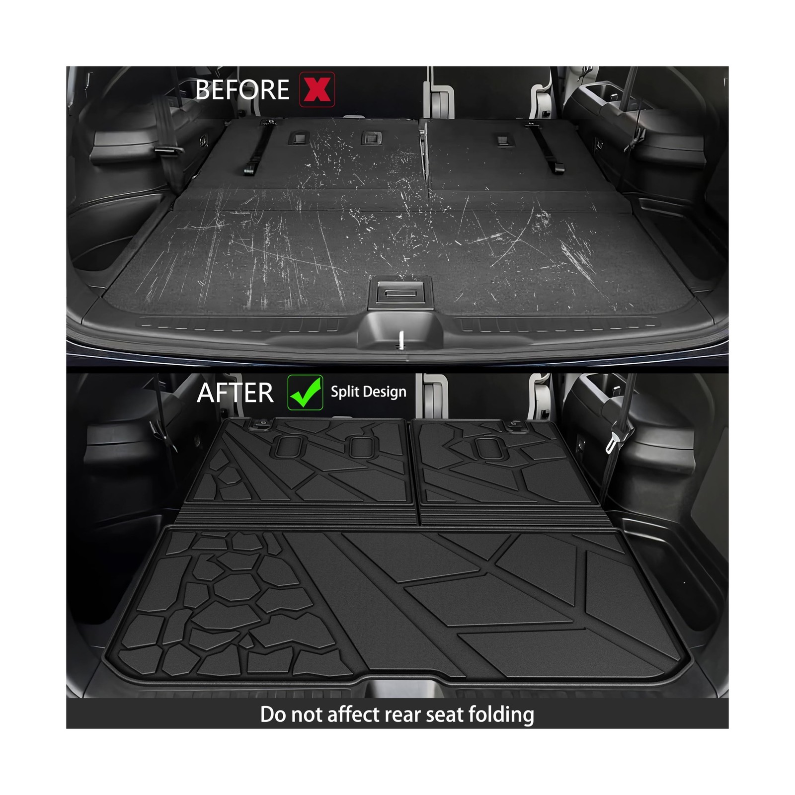 KARPAL Floor Mats for Honda Pilot 2016-2022 (8 Seats, No Elite Models), All W…
