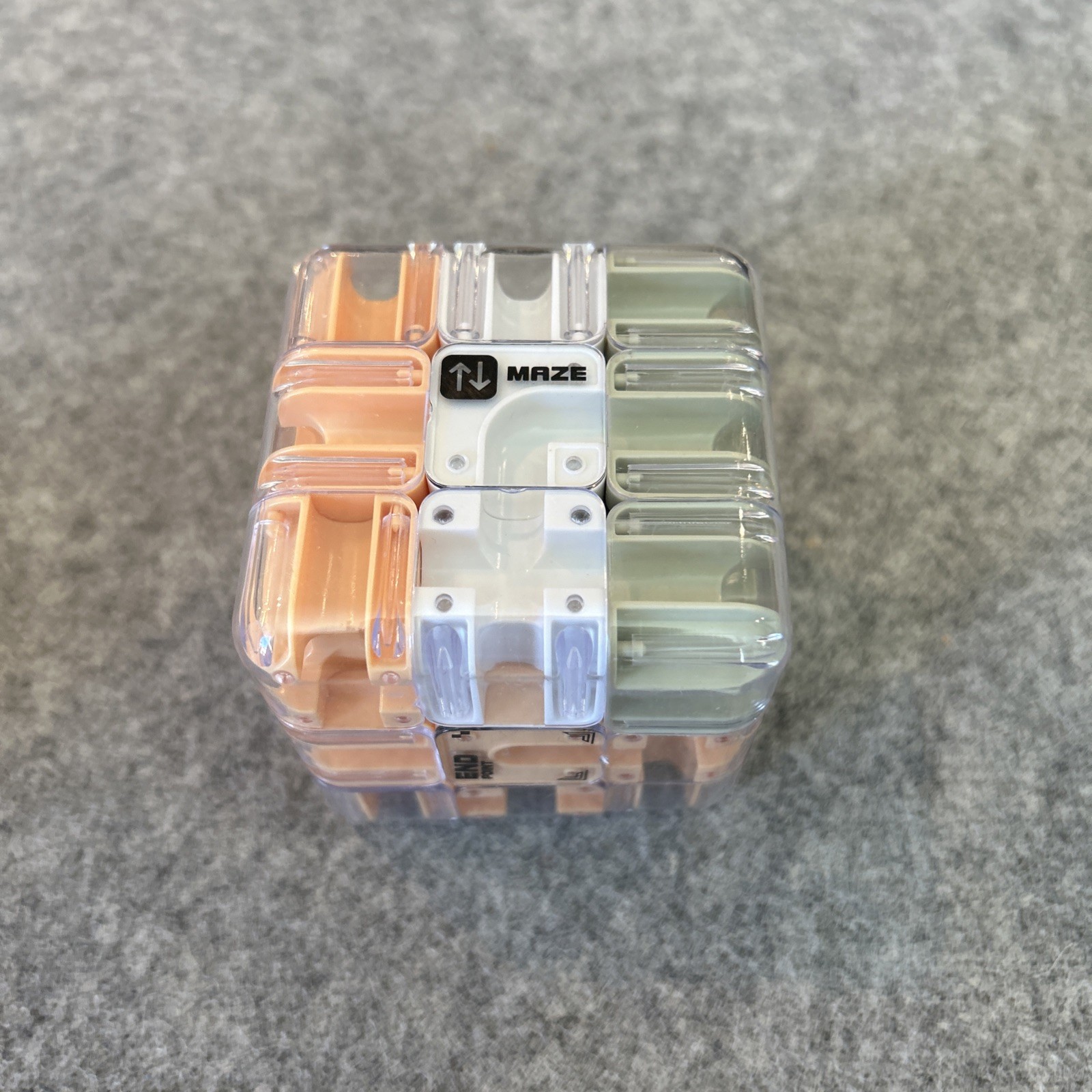 3D Labyrinth Maze Cube Transparent, Logical Thinking Toy