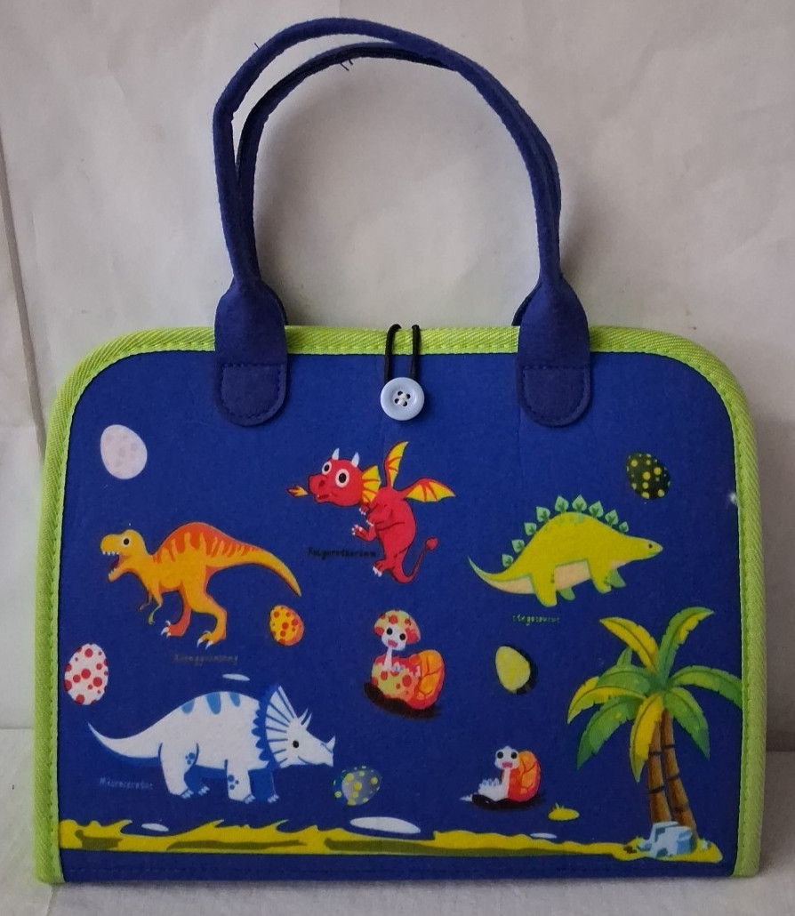 Toddlers Alphabet Board with Busy Book Carry Case Toy Age 3+ Learn Skills