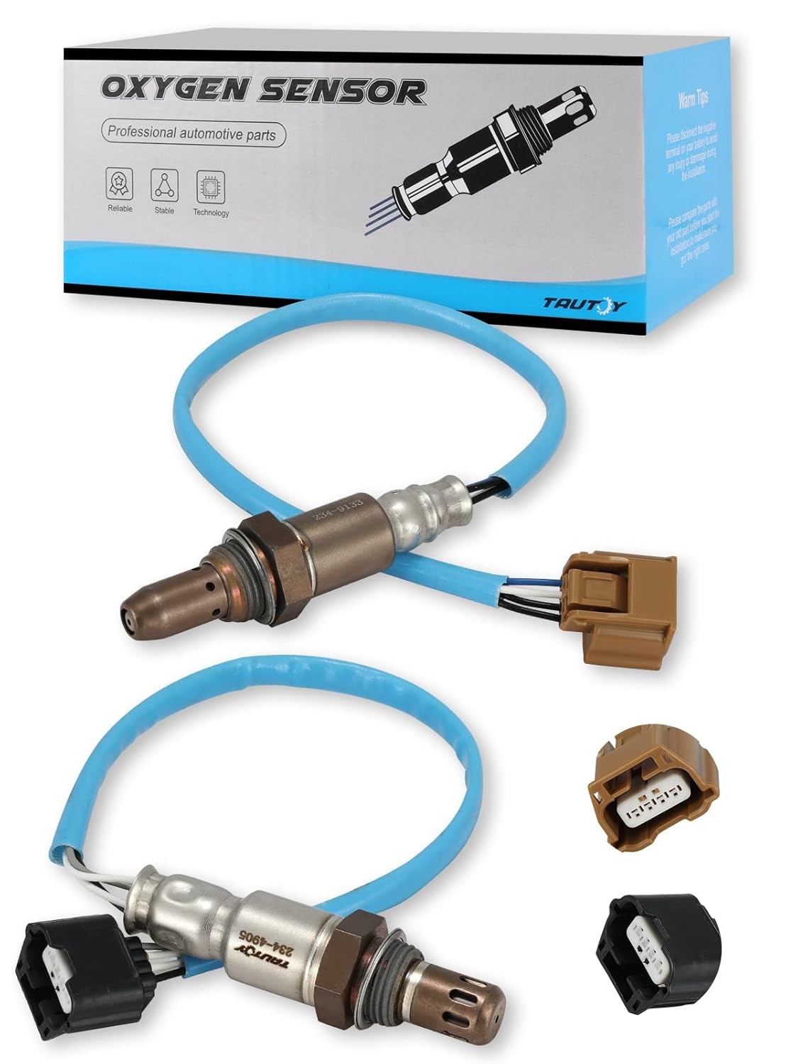 2PCS 234-4905 234-9133 O2 Oxygen Sensor Upstream Downstream (2.5L L4) for Nissan