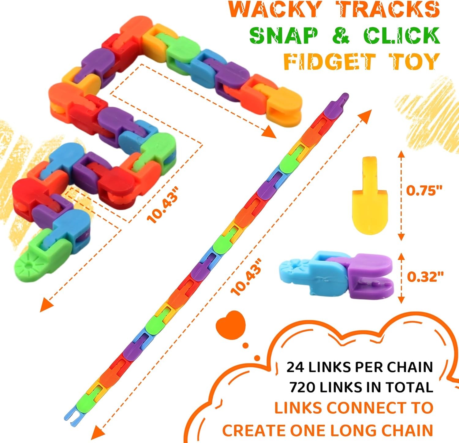 30-pack of fun track finger toys for kids: Interactive sensory puzzles,