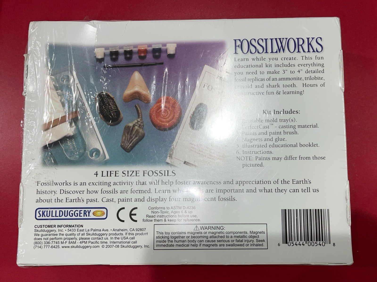Eyewitness Kit Fossilworks Skullduggery Perfect Casting Paint Activity Toy NEW