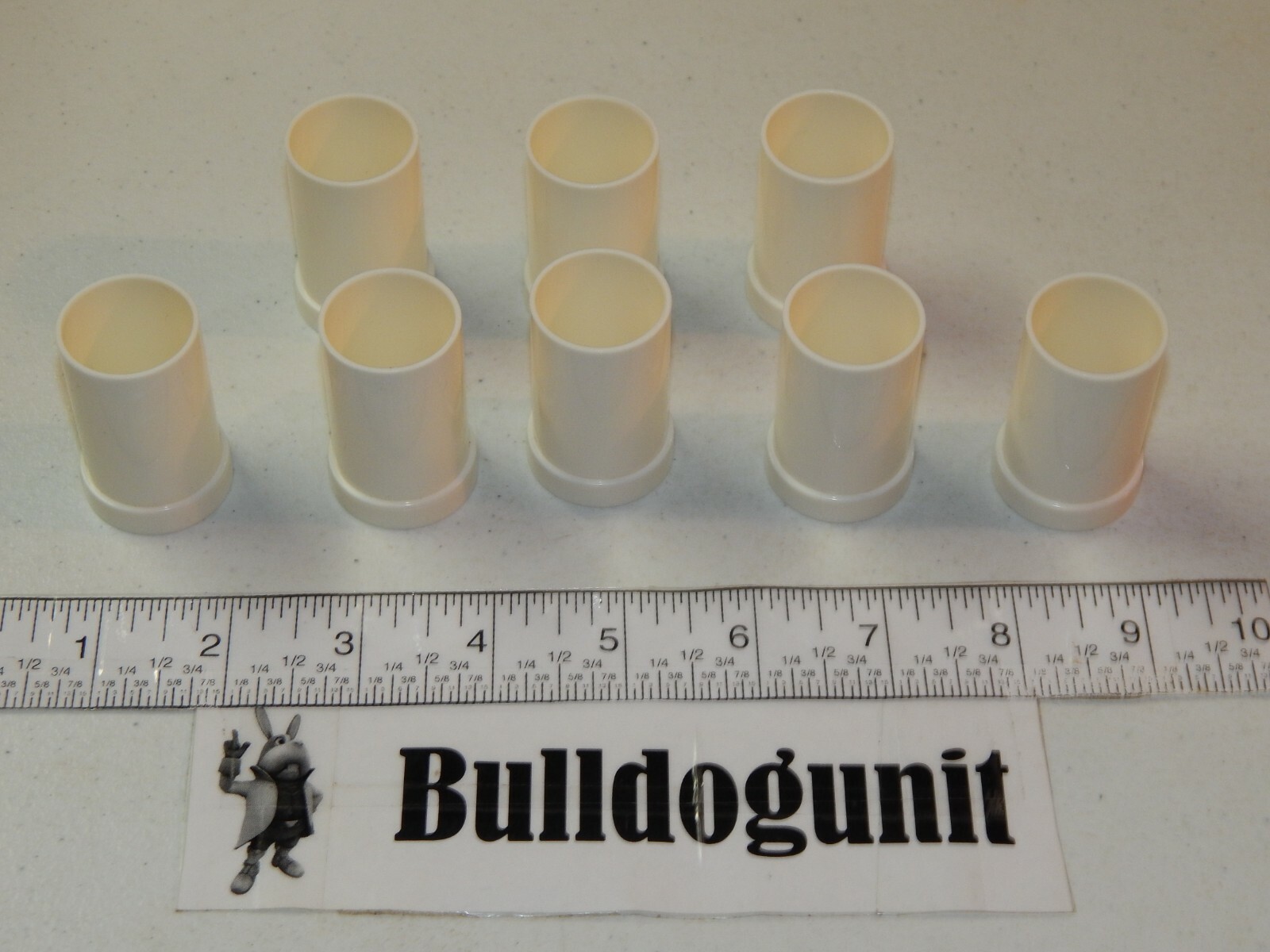 Spinning Marble Run Quercetti Migoga 6565 Lot of 8 White Connector Tube Parts