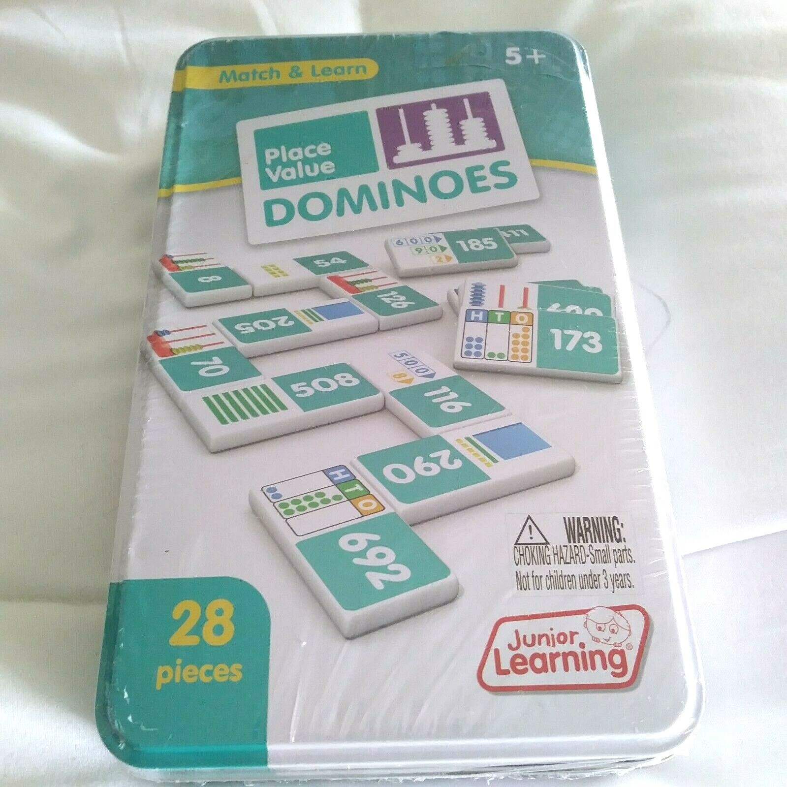 Junior Learning Place Value Dominoes Match & Learn Educational Game JL489 NEW
