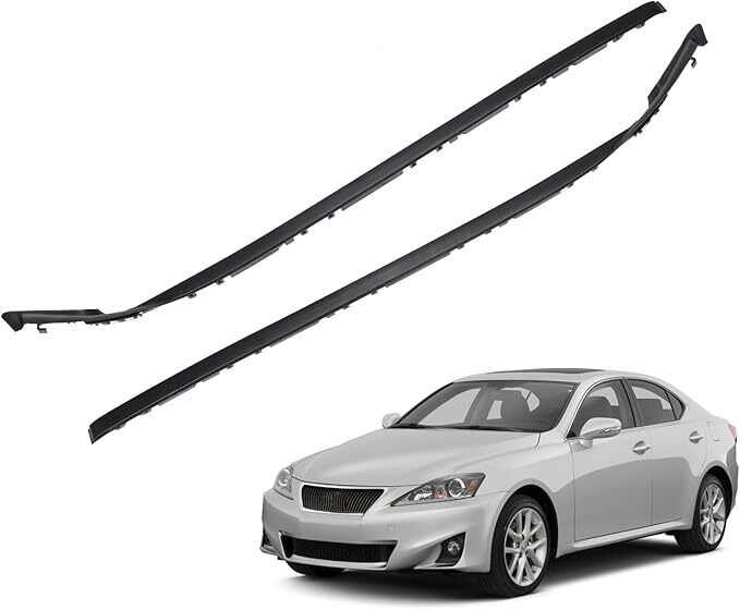 Driver and Passenger Side Windshield Moulding Kit Compatible with 2006-2013