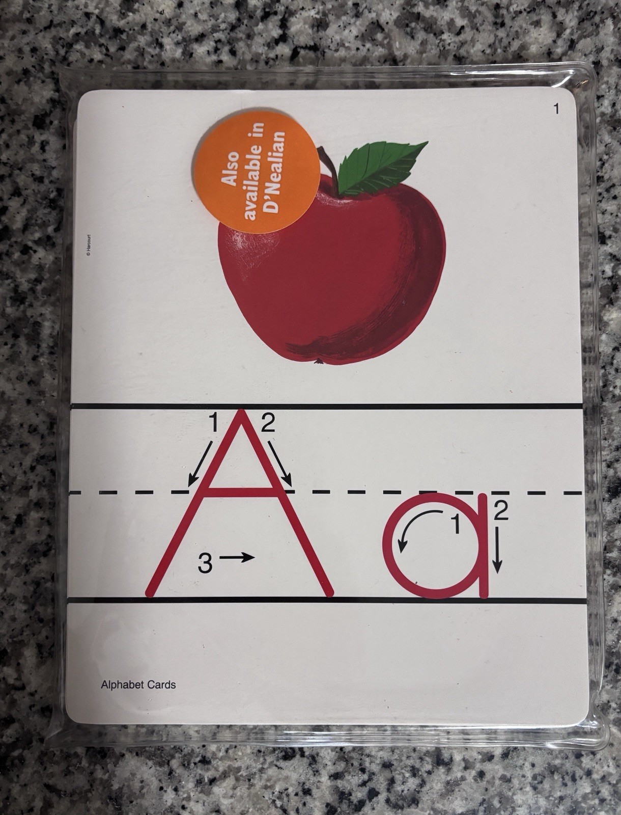 Harcourt Big Alphabet Cards for Kindergarten, Letter Tracing Flash Cards, 2006