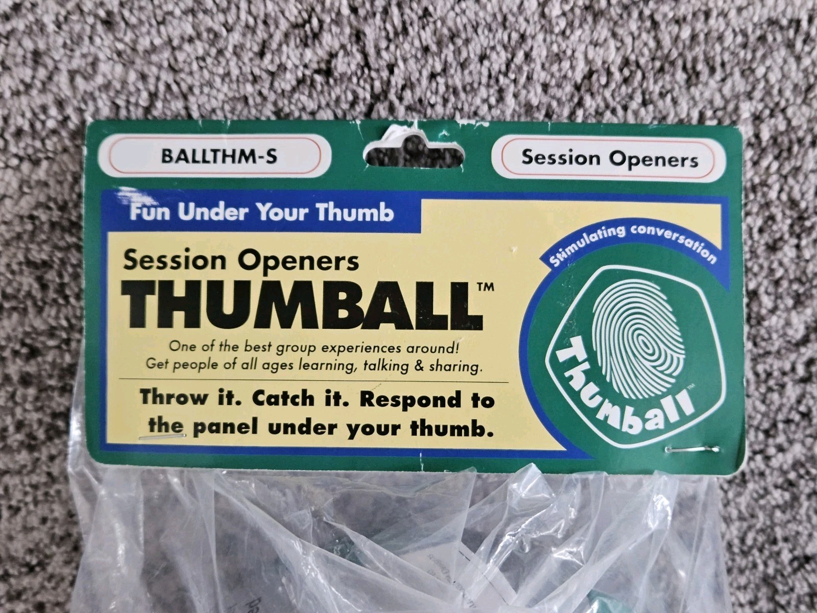 New In Package Session Openers Thumball BALLTHM-S Green