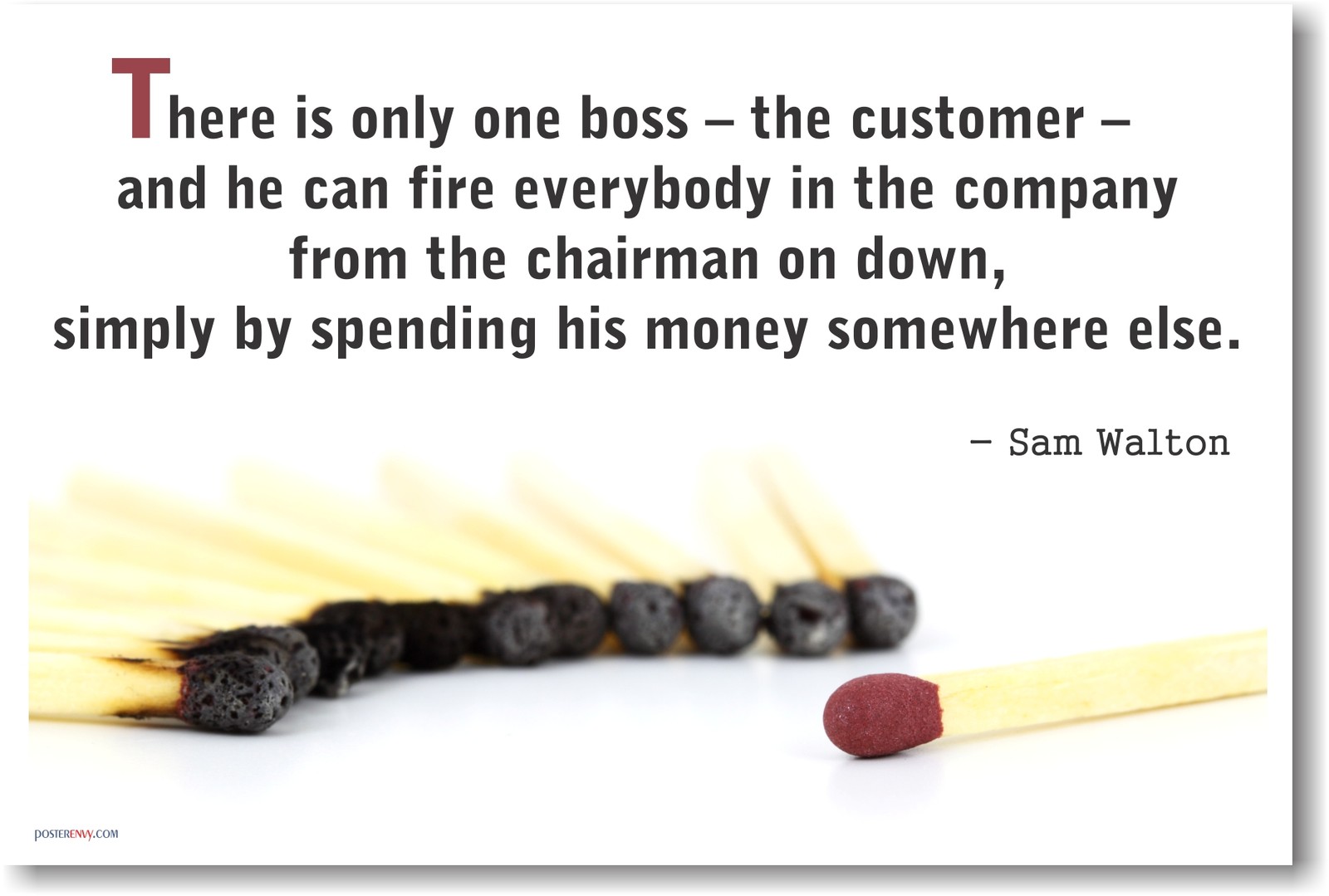 There Is Only One Boss – The Customer – NEW Motivational Classroom POSTER