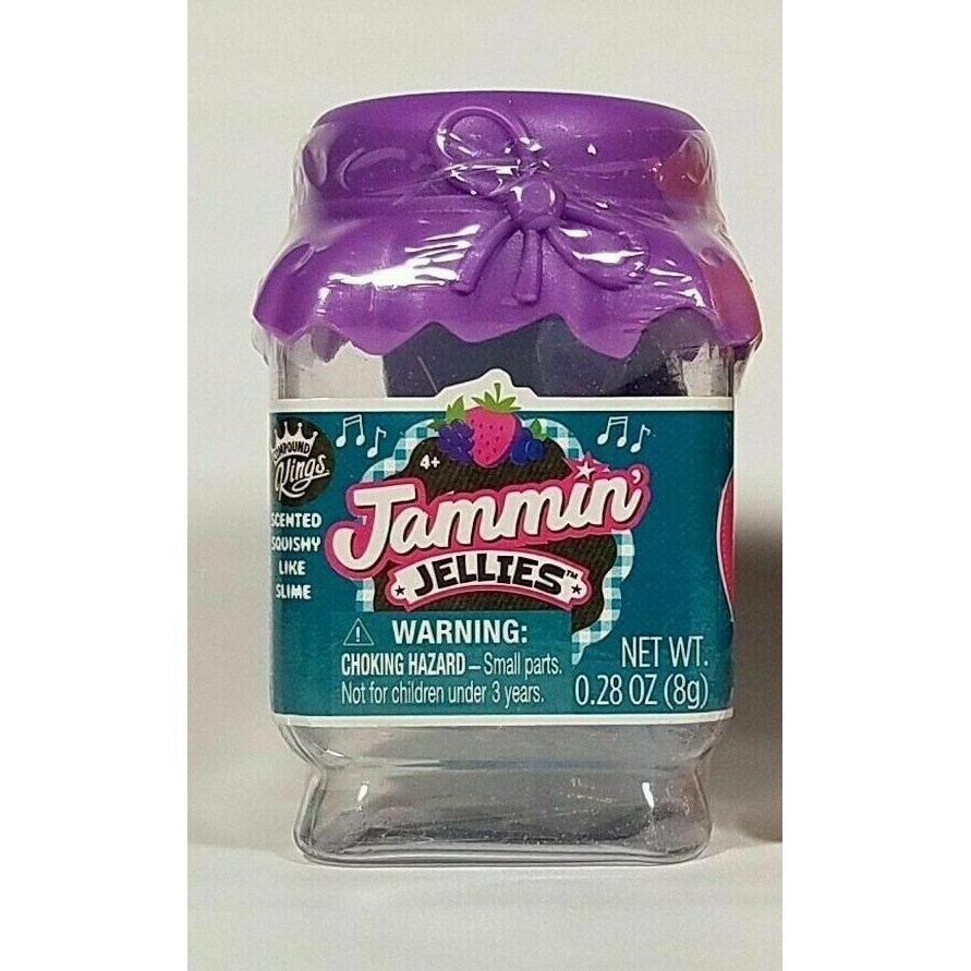 New Jammin’ Jellies Blueberry Scented Squishy Slime Kit just Add Water CUTE Jar!